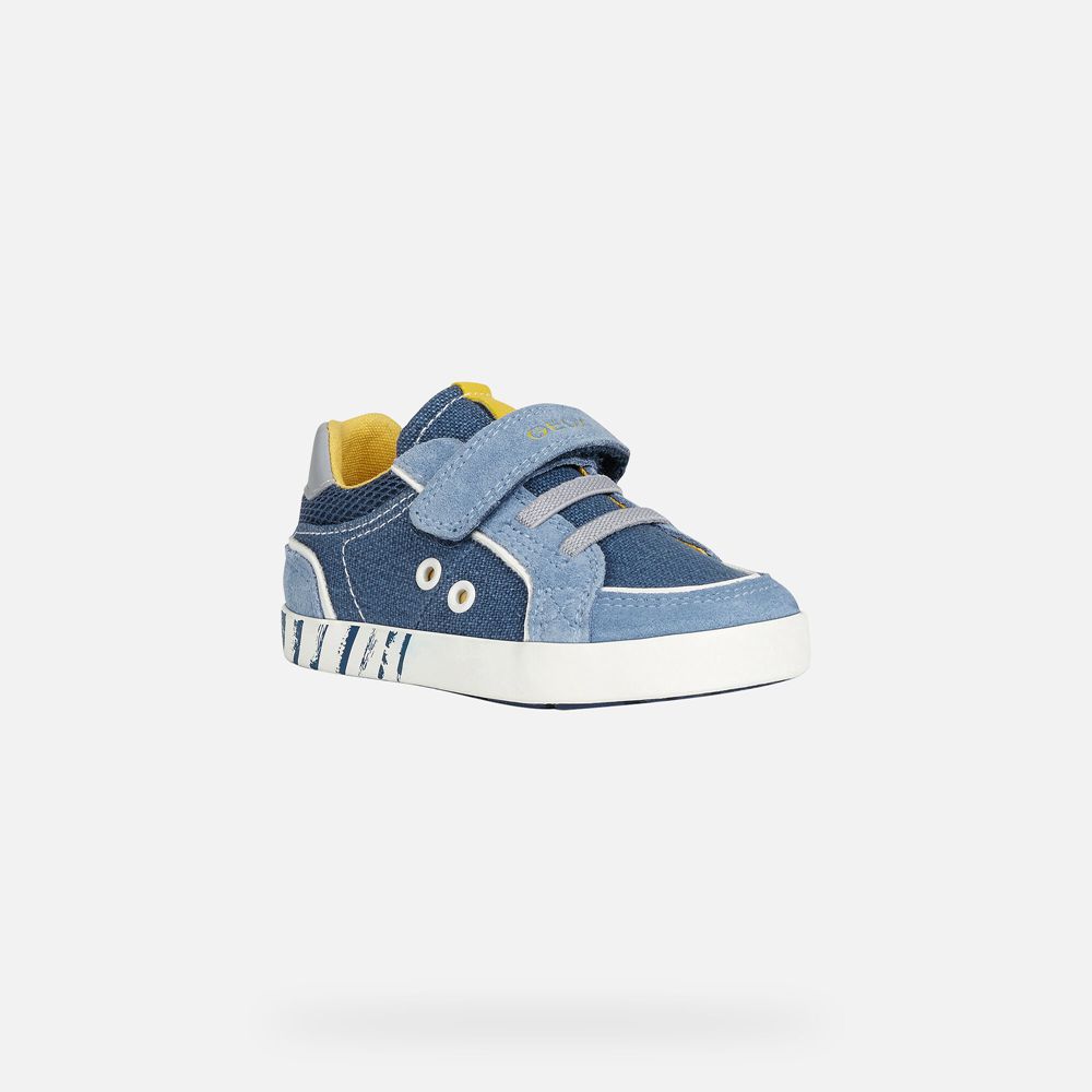 Basket Geox Kilwi Boy - Bleu - Bebe 186749-RQB